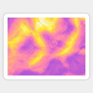 Sapphic Pride Abstract Fractal Fog Sticker